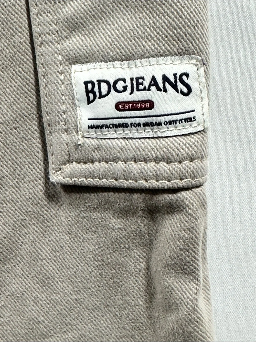 BDG Urban Outfitters Skate Utility Carpenter Pants Khaki 100% Cotton 32x28 - Picture 7 of 11